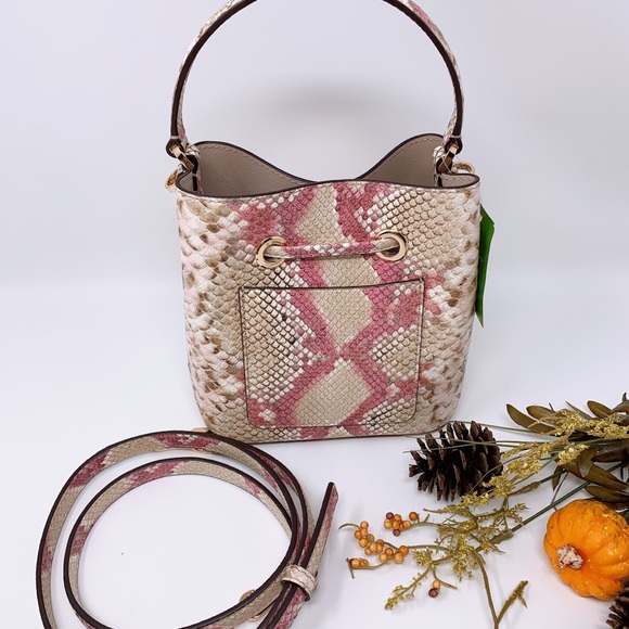 Kate Spade Eva Snake Small Bucket Bag - Picture 6 of 8